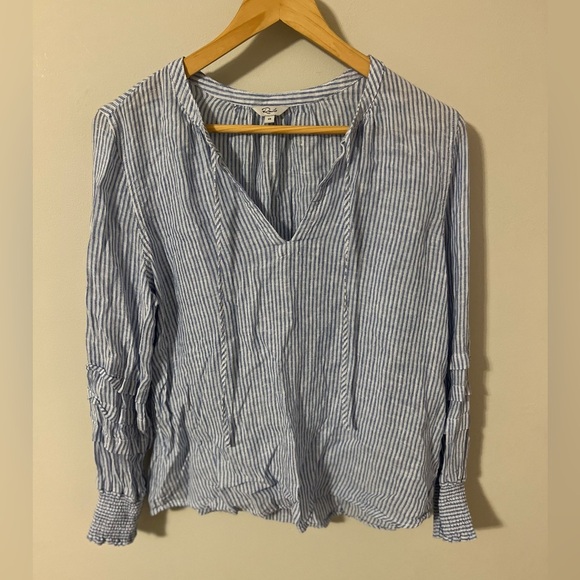 Rails Stripe Linen Caterina Top - Picture 4 of 12